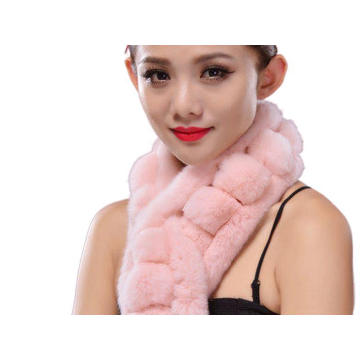 100$ Rex Rabbit Fur Scarf Wholesale